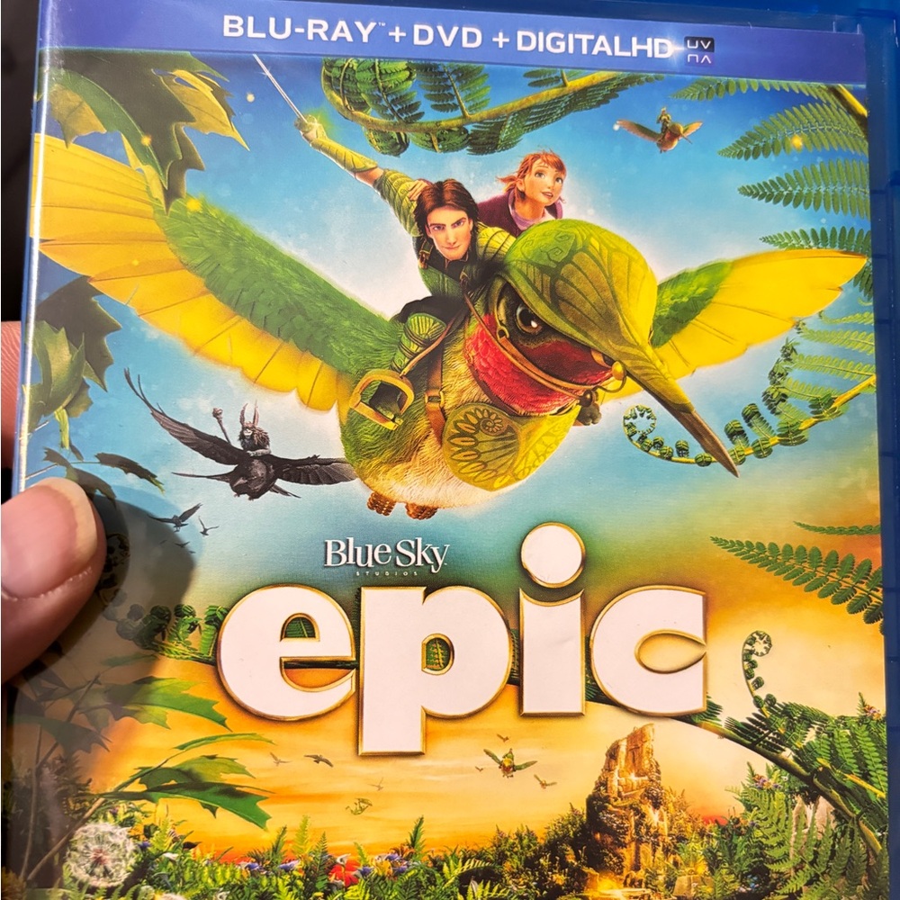 Blue Sky Epic Blu-ray with Green and Yellow Artwork